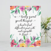 Tolle Sprachtherapeut danken SLP Geschenk Karte (Stehend Vorderseite)