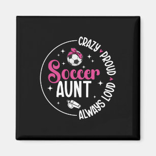 Tolle stolze Fußballtante eines Fußballspielers Ta Magnet