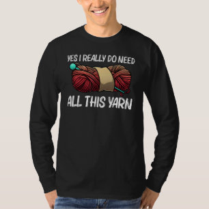 Tolle Strickerei für Frauen Mädchen Häkeln Garn St T-Shirt
