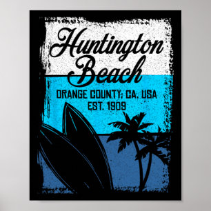 Tolle Surf-Wettbewerbe in Huntington Beach Männer  Poster