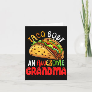 Tolle süße Oma lustige Taco-Essensliebhaberin Mutt Karte