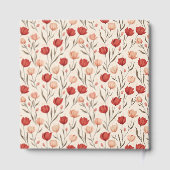 Tolle Tulpen-Boho-Hochzeitsgästebuch Gästebuch (Rückseite)