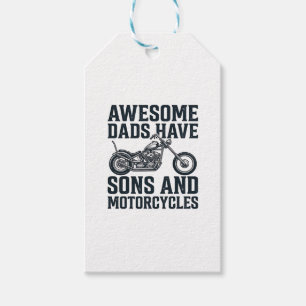 Tolle Väter haben Söhne und Motorräder Design_1 Geschenkanhänger