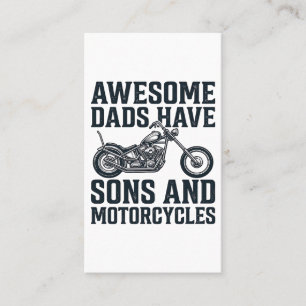 Tolle Väter haben Söhne und Motorräder Design_1 Visitenkarte