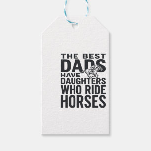 Tolle Väter haben Töchter, die auf Pferden reiten  Geschenkanhänger