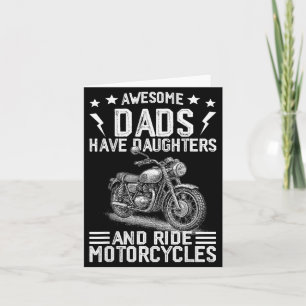 Tolle Väter haben Töchter und fahren Motorräder F Karte