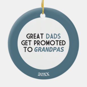 Tolle Väter werden zu Großvätern befördert Keramik Ornament