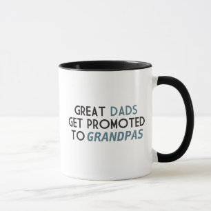 Tolle Väter werden zu Großvätern befördert Tasse