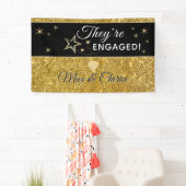 Tolle Verlobungsfeier personalisierte Banner (Insitu)