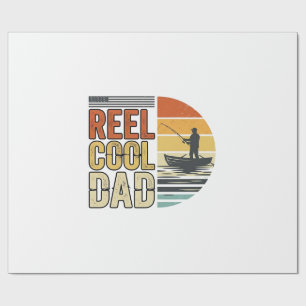 Tolle Vintage-Angler-T-Shirt Design für den coolen Geschenkpapier