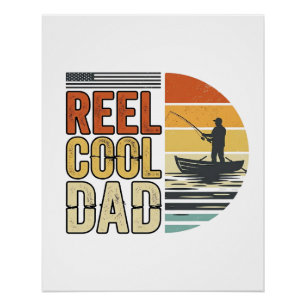 Tolle Vintage-Angler-T-Shirt Design für den coolen Poster