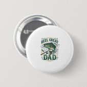 Tolle Vintage-Angler-Vater-Shirt Design Button (Vorne & Hinten)