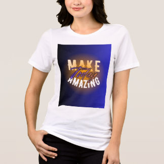 Tolle weiße Damen-T-Shirt mit dem motivierenden Zi Tri-Blend Shirt