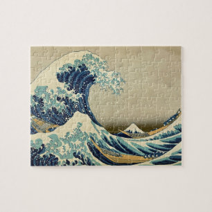 Tolle Welle Kanagawa Vintage-Illustration japanisc Puzzle