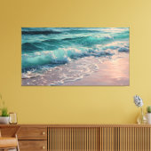 Tolle Wellen  Leinwanddruck (Insitu (Wohnzimmer))