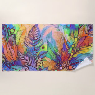 Tolle wilde bunte surrealistische Kunst Strandtuch
