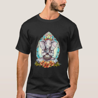 Tolle Yoga-Tiere Elefanten-Motiv  Meditation Entsp T-Shirt