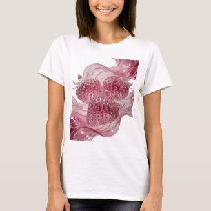 Tollen silbernen GLÄNZENDEN ERDBEEREN IN FLÜSSIGEN T-Shirt