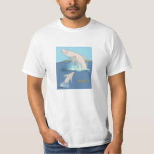 Tollende Maui-Wale T-Shirt