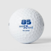 Toller 85. Geburtstag Papa Coole Blaue Custom Golfball (Vorderseite)