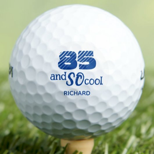 Toller 85. Geburtstag Papa Coole Blaue Custom Golfball