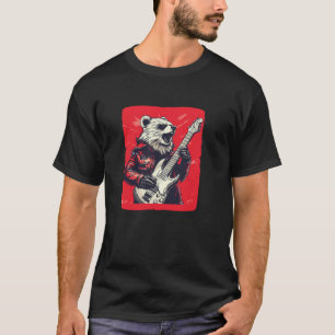 Toller Bär mit rockender Gitarren-Kostüm T-Shirt