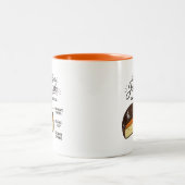 Toller britischer Jaffa Cake - Kuchen oder Kekse? Zweifarbige Tasse (Mittel)