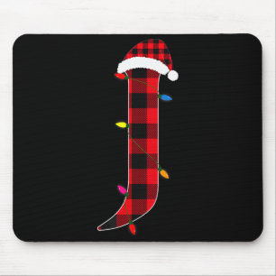 Toller Buchstabe J Anfangsname Büffel Kariert Weih Mousepad