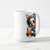 Toller Chihuahua-Drink-Kaffee aus dem Cup Kaffeetasse (VorderseiteRechts)