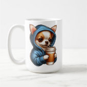 Toller Chihuahua-Drink-Kaffee aus dem Cup Kaffeetasse (Links)