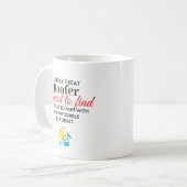 Toller Dachdecker personalisiertes Namensgeschenk Kaffeetasse (Vorderseite Links)