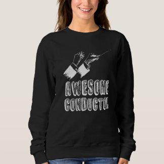 Toller Dirigent mit Taktstock im Musikorchester mi Sweatshirt