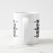 Toller Ehemann Graphic Typography Jumbo-Tasse (Rückseite)