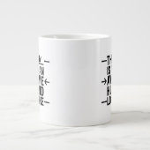 Toller Ehemann Graphic Typography Jumbo-Tasse (Vorderseite)