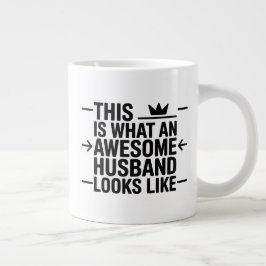 Toller Ehemann Graphic Typography Jumbo-Tasse