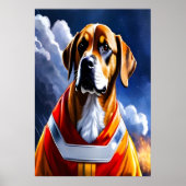 Toller Feuerwehrhund | AI Art Poster (Vorne)