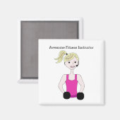 Toller Fitness-Trainer Magnet (Vorderseite/Rückseite)