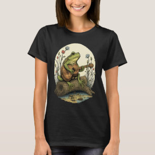 Toller Frosch spielt Gitarre  Frosch spielt Banjo  T-Shirt
