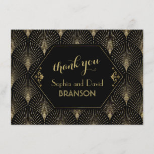 Toller Gatsby Vintage Art Deco Hochzeit DANKE