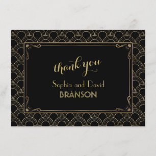 Toller Gatsby Vintage Art Deco Hochzeit DANKE