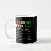 Toller Juneteenth Schwarzer König Melanin Vatertag Kaffeetasse (Links)