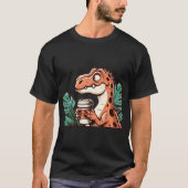 Toller Kaffee Drink Dinosaurier T-Shirt (Vorderseite)