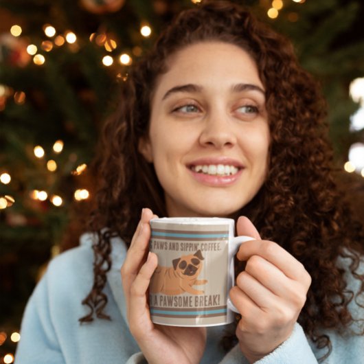 Toller Kaffee Tasse mit Mops