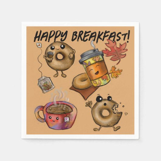 Toller Kaffee & Tee Serviette (Vorderseite)