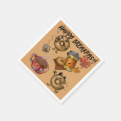 Toller Kaffee & Tee Serviette (Ecke)