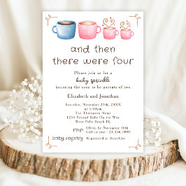 Toller Kaffee Thema 2. Baby Girl Sprinkle Einladung