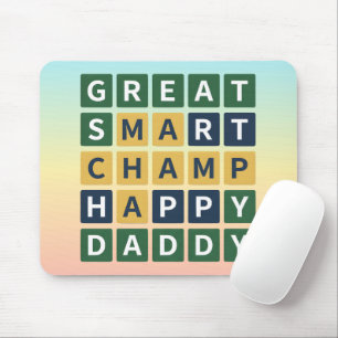 TOLLER KLUGER CHAMPION GLÜCKLICHER VATER Wordle-St Mousepad