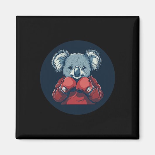 Toller Koala-Bär-Boxer für eine Knockout-Stimmung Magnet (Vorne)