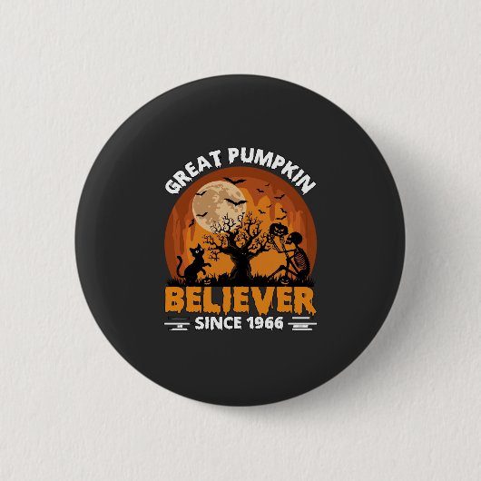Toller Kürbislanhänger seit Halloween-Skelett Ca Button (Vorderseite)