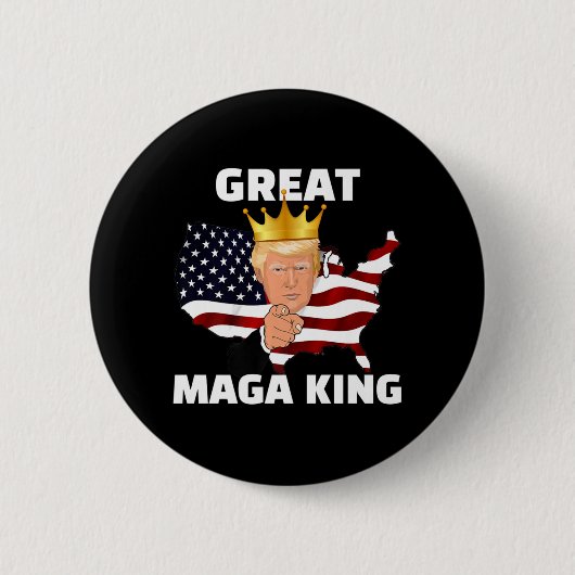 Toller MAGA König Button (Vorderseite)